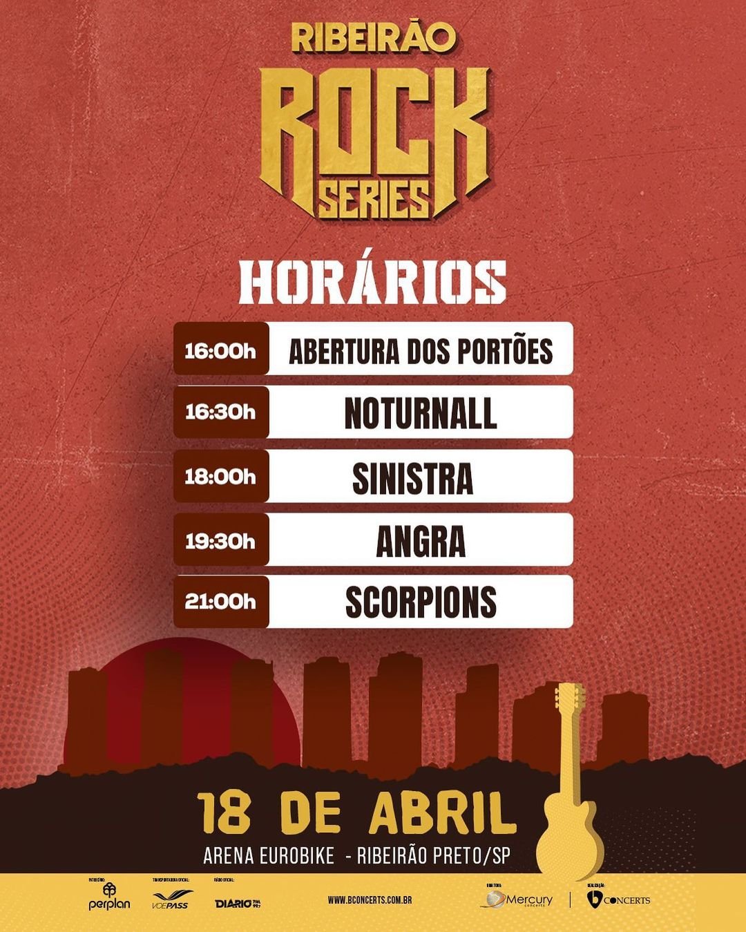 Ribeir O Rock Series Inicia Amanh Confira Os Hor Rios Das