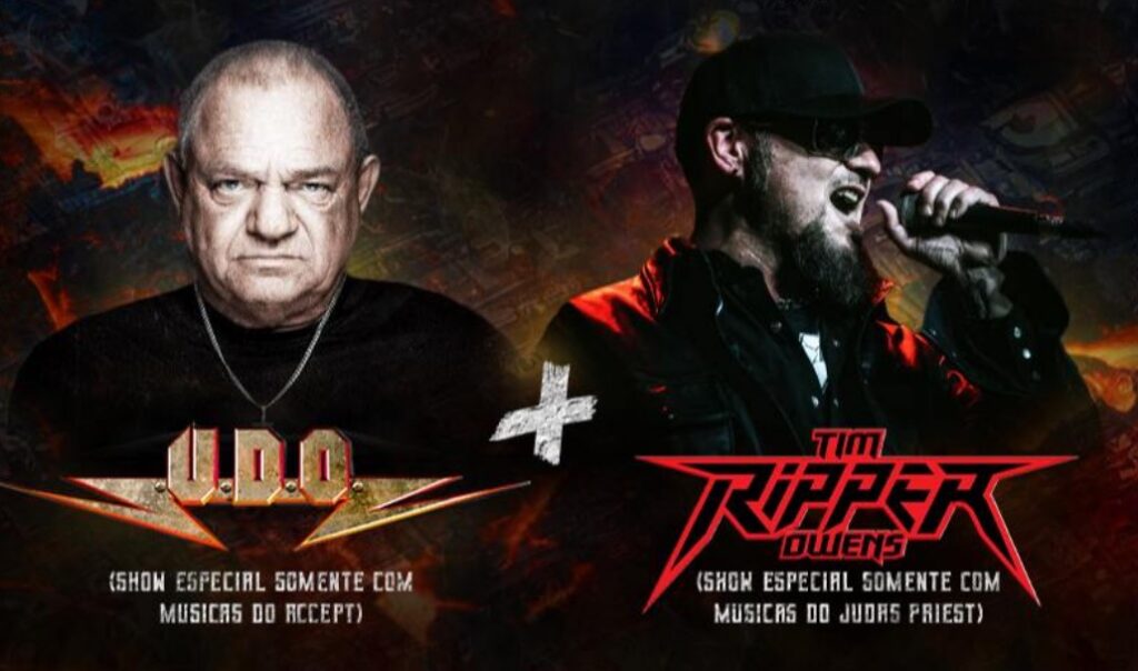 Udo e Tim ‘Ripper’ Owens celebram legados do Accept e Judas Priest com 4 shows no Brasil