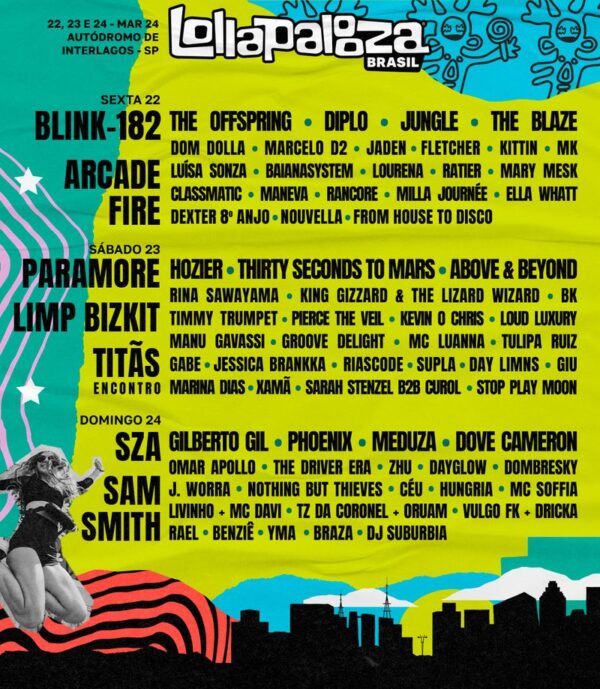 Lollapalooza divulga lineup dividido por dia Agenda Metal