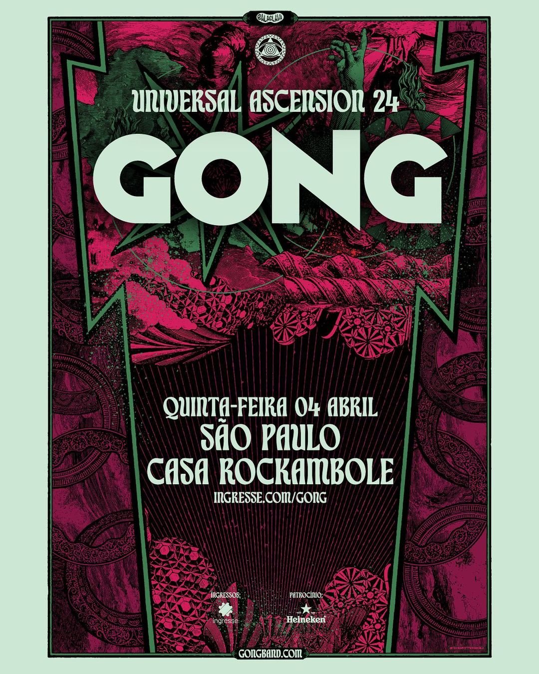 Gong banda de rock psicodélico se apresenta em São Paulo em abril