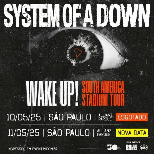 SYSTEM OF A DOWN - São Paulo (Extra) - Agenda Metal