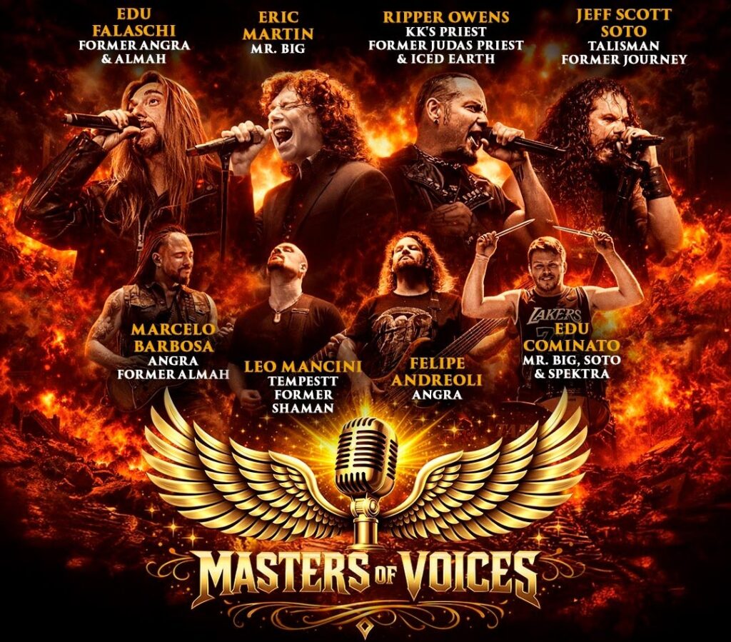 Masters Of Voices: nova superbanda reúne Eric Martin, Edu Falaschi, Tim “Ripper” Owens e Jeff Scott Soto